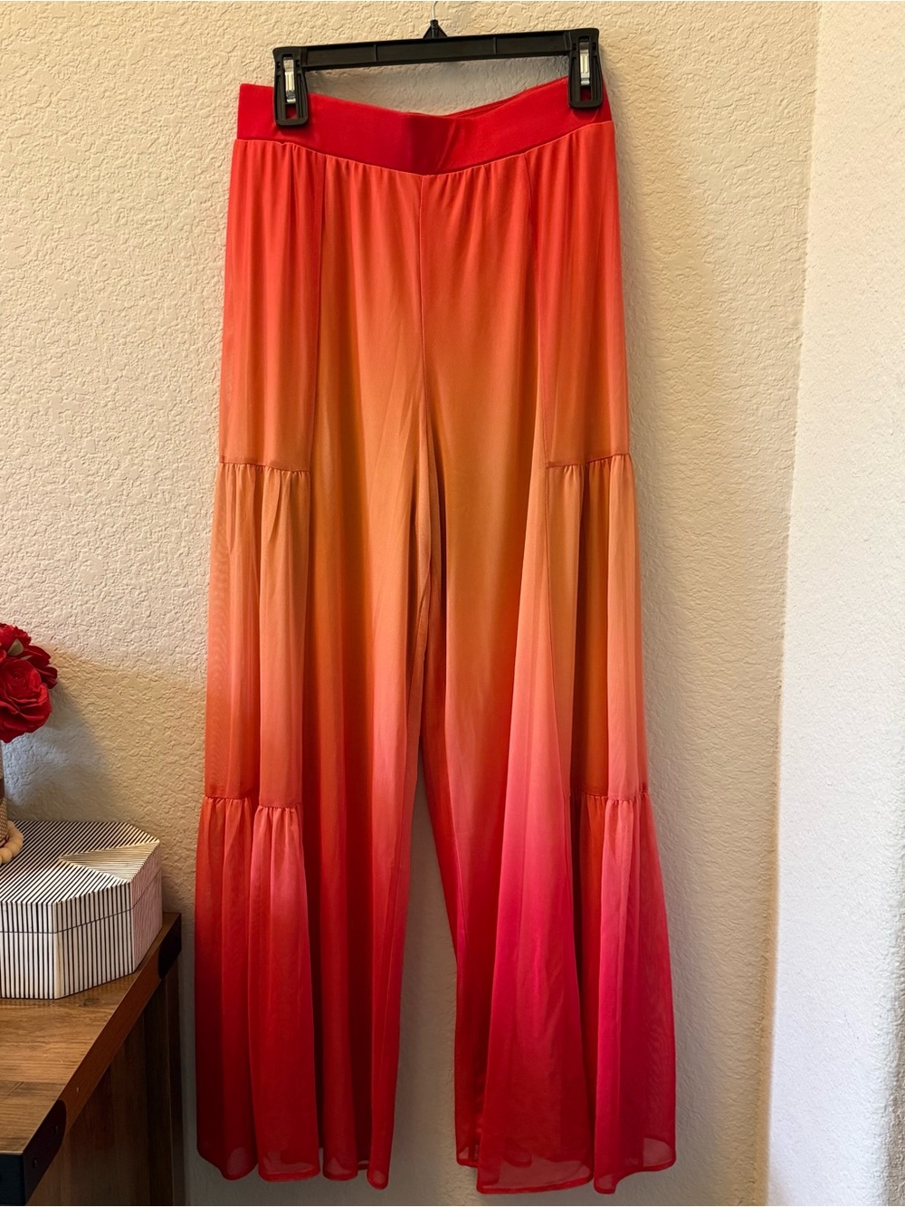 Boston Proper Malibu Sunrise Palazzo Pants Size Small summer beach resort